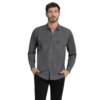 Foto 1 | Camisa Casual Hombre Lee Slim Fit 261 Negro