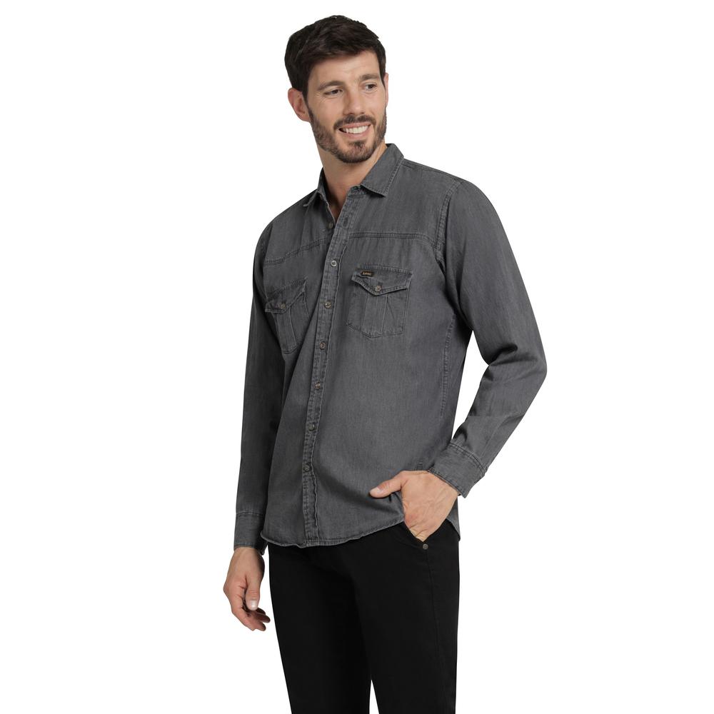 Foto 3 pulgar | Camisa Casual Hombre Lee Slim Fit 261 Negro