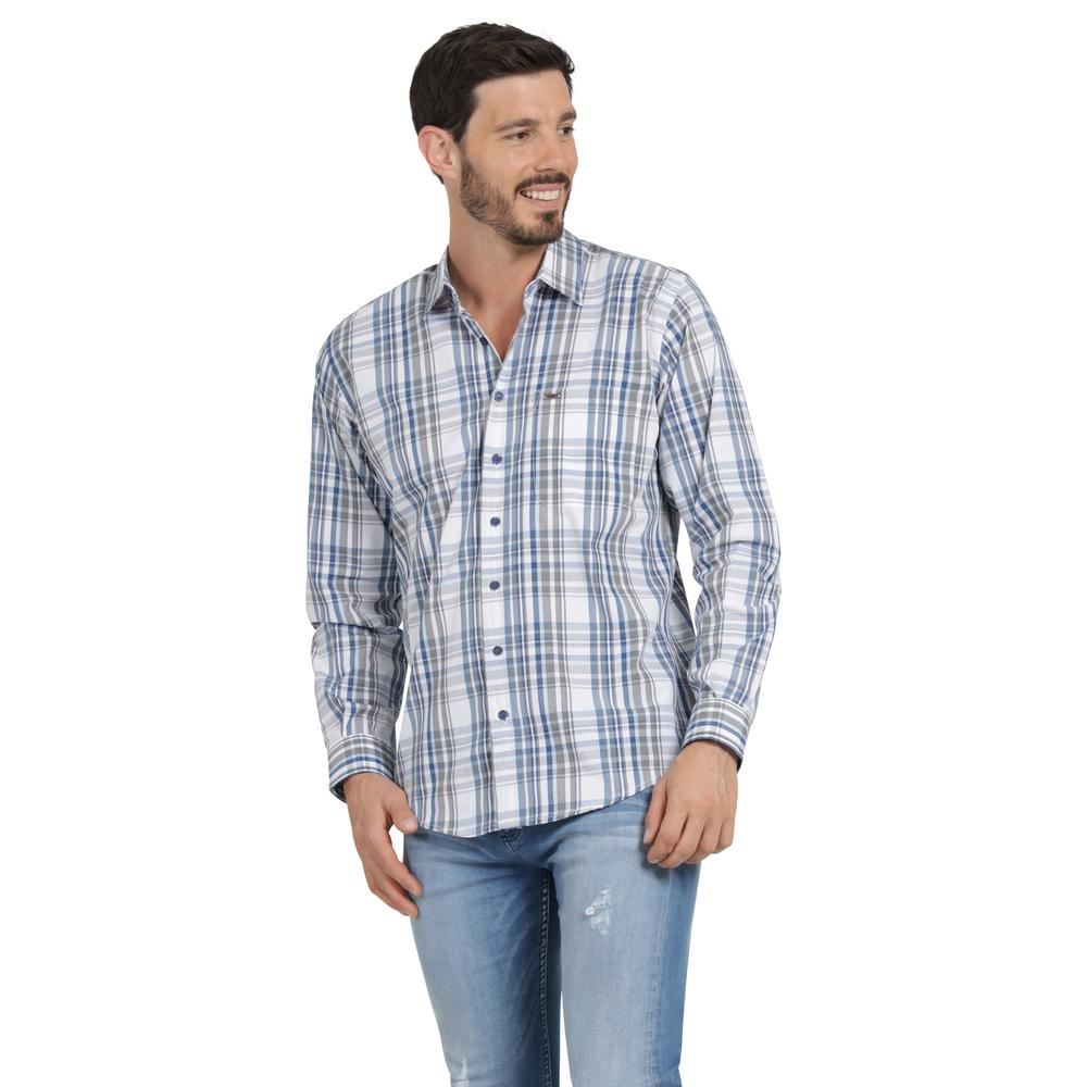 Foto 3 pulgar | Camisa Casual Hombre Lee Slim Fit 258 Azul Marino