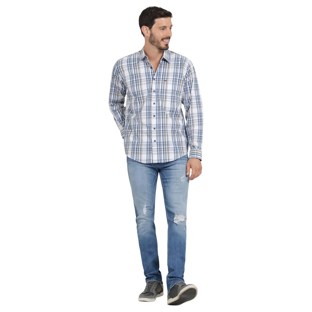 Foto 5 pulgar | Camisa Casual Hombre Lee Slim Fit 258 Azul Marino