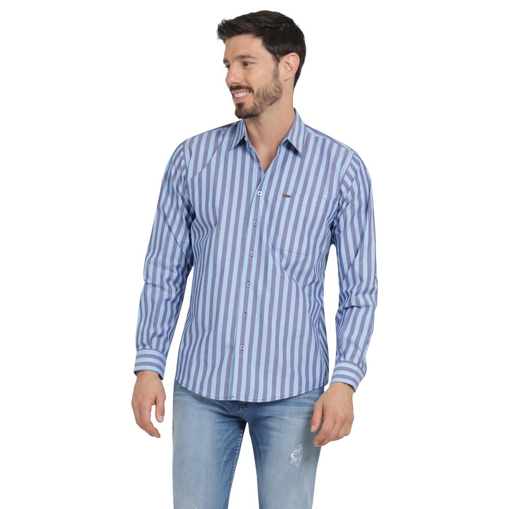 Foto 2 pulgar | Camisa Casual Hombre Lee Slim Fit 259 Azul