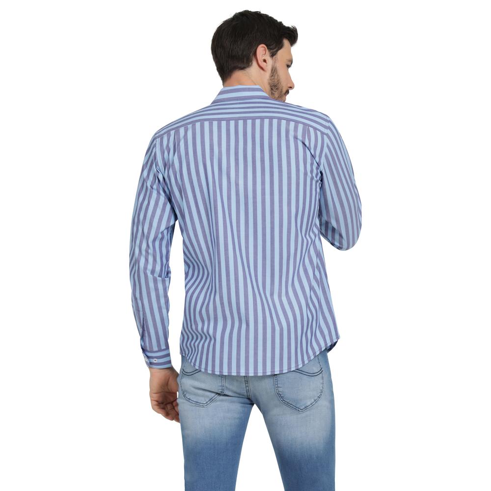 Foto 4 pulgar | Camisa Casual Hombre Lee Slim Fit 259 Azul