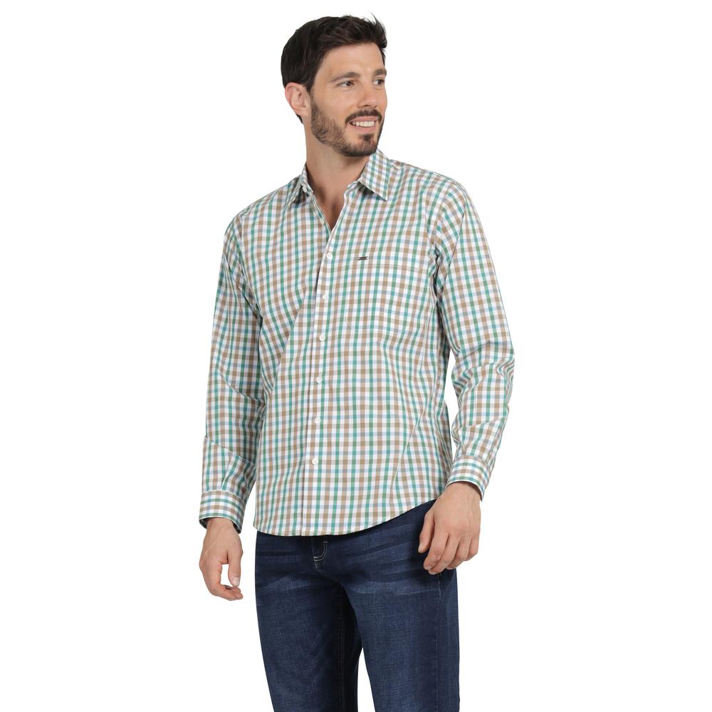 Foto 3 pulgar | Camisa Casual Hombre Lee Slim Fit 255 Cafe