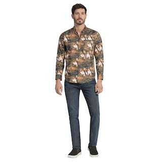 Foto 4 | Camisa Casual Hombre Lee Ultra Slim Fit 263 Naranja