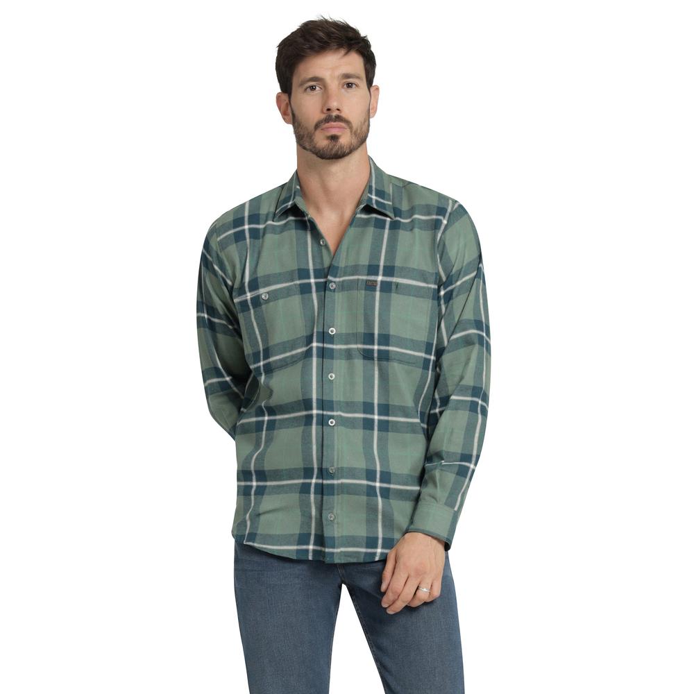 Foto 2 pulgar | Camisa Casual Hombre Lee Slim Fit 252 Verde