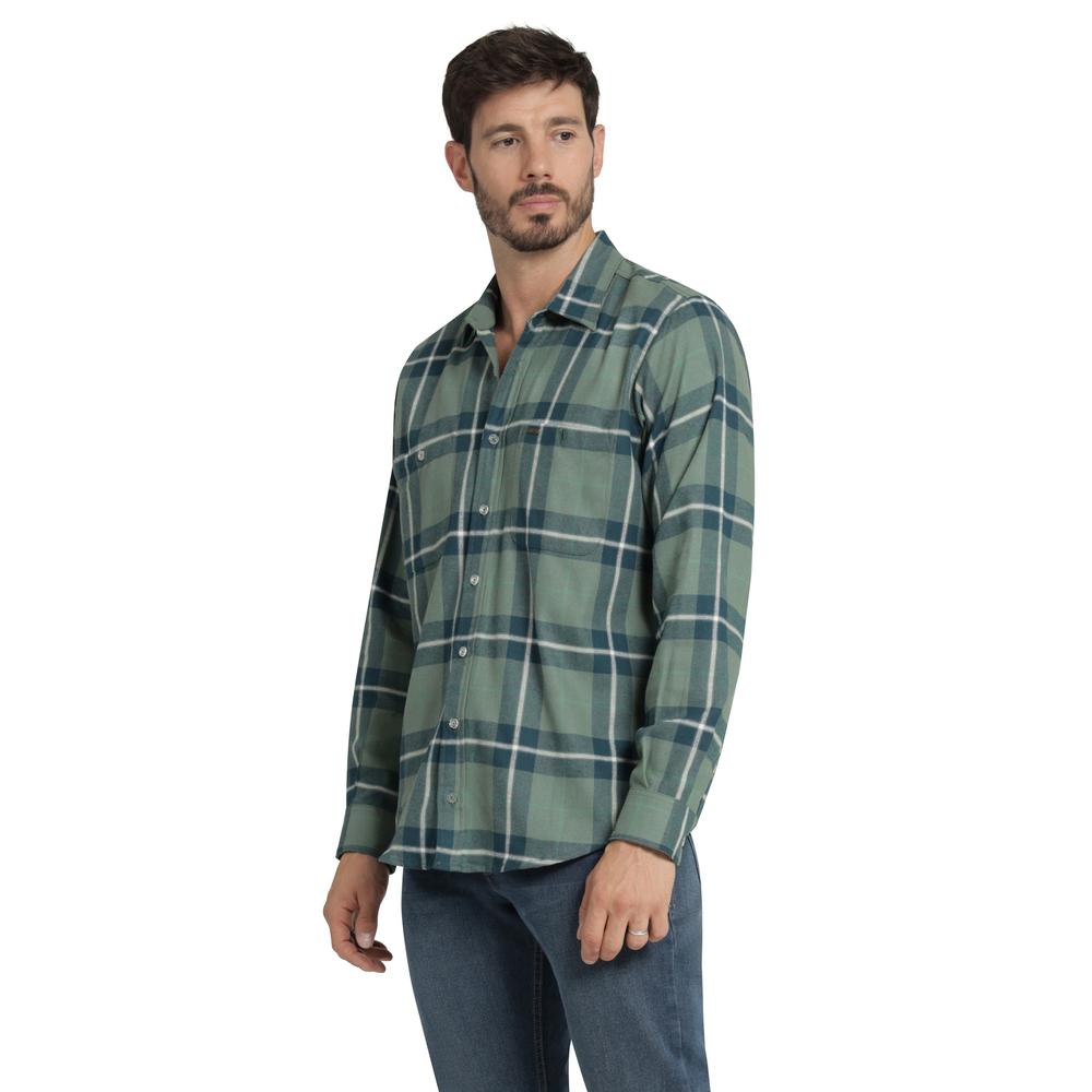 Foto 3 pulgar | Camisa Casual Hombre Lee Slim Fit 252 Verde