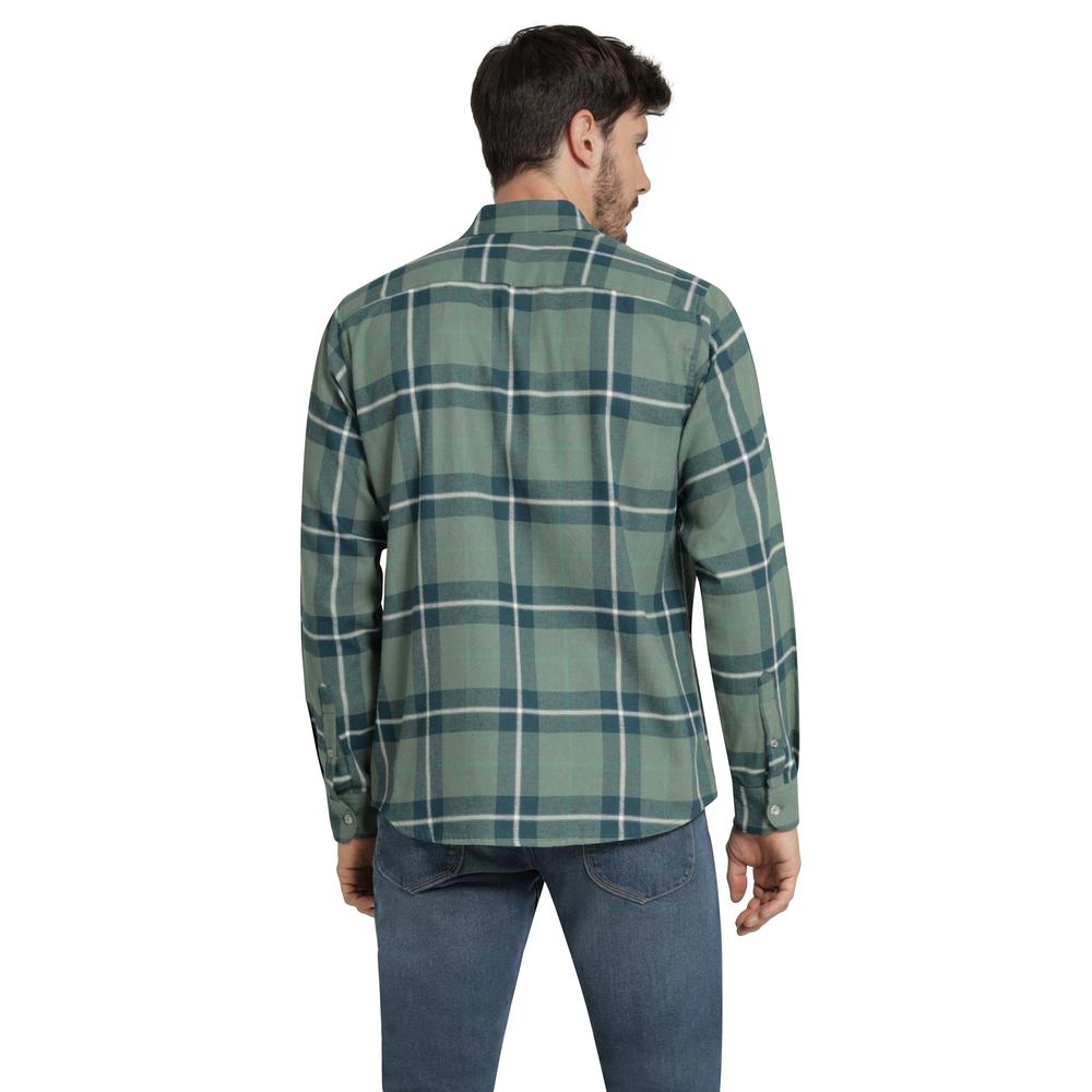 Foto 4 pulgar | Camisa Casual Hombre Lee Slim Fit 252 Verde