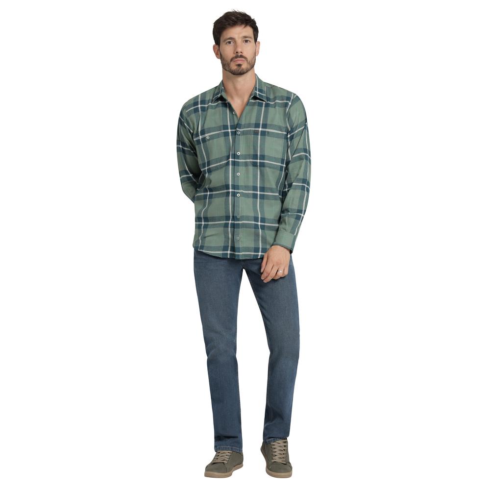 Foto 5 pulgar | Camisa Casual Hombre Lee Slim Fit 252 Verde