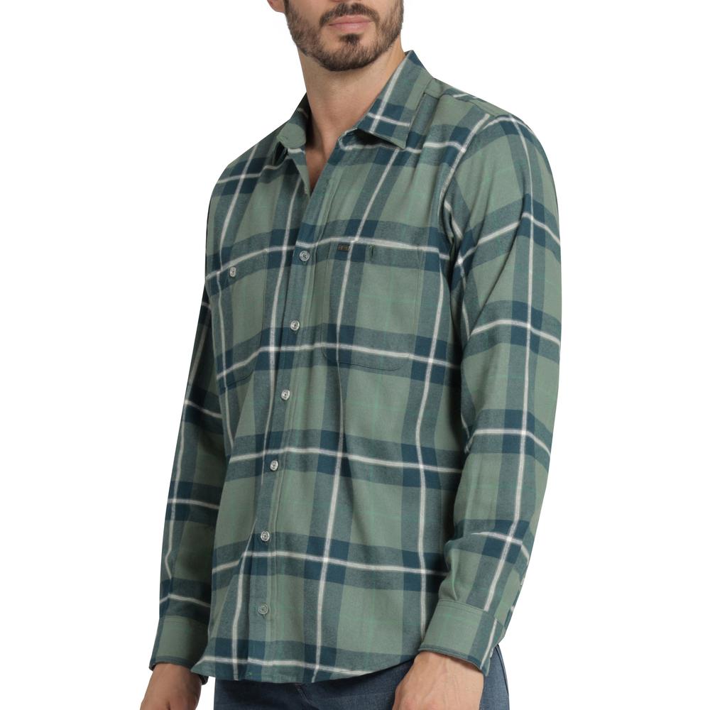 Foto 6 pulgar | Camisa Casual Hombre Lee Slim Fit 252 Verde