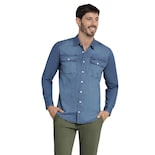 Camisa Casual Hombre Lee Slim Fit 185 Azul Marino