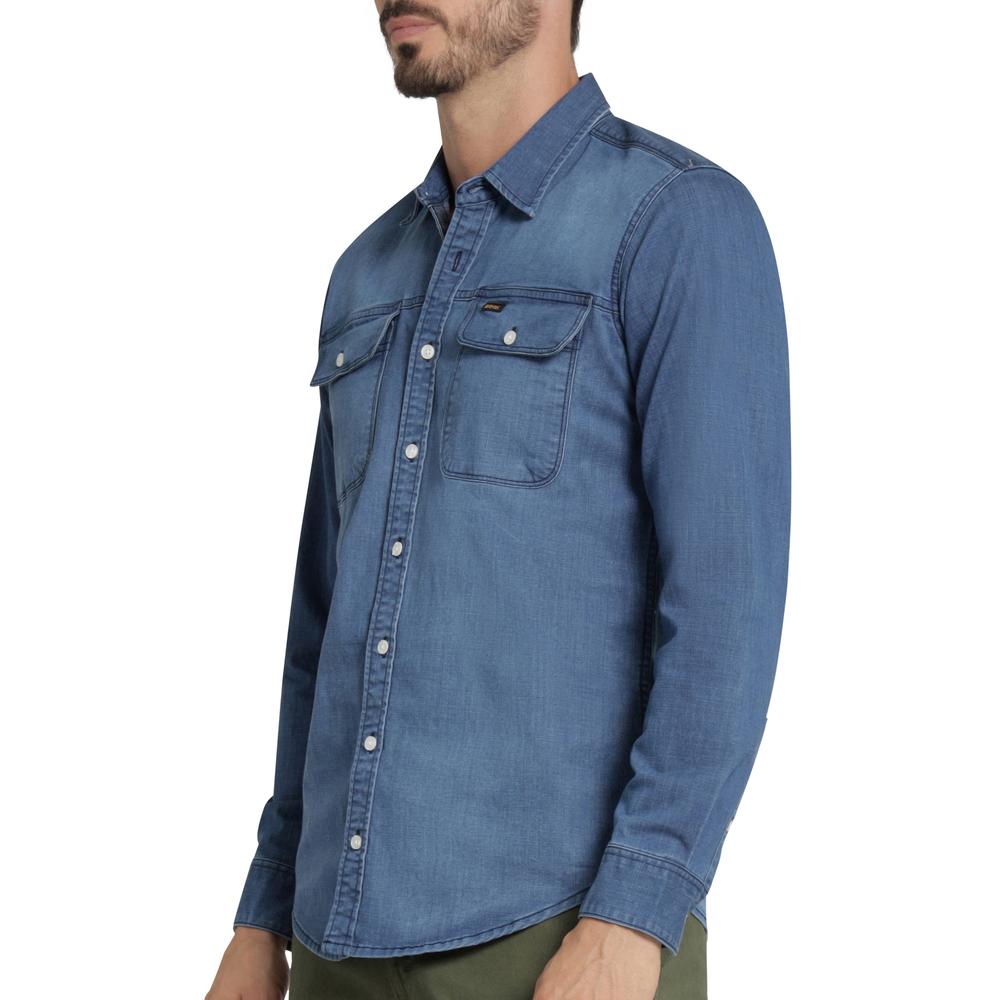 Foto 6 pulgar | Camisa Casual Hombre Lee Slim Fit 185 Azul Marino