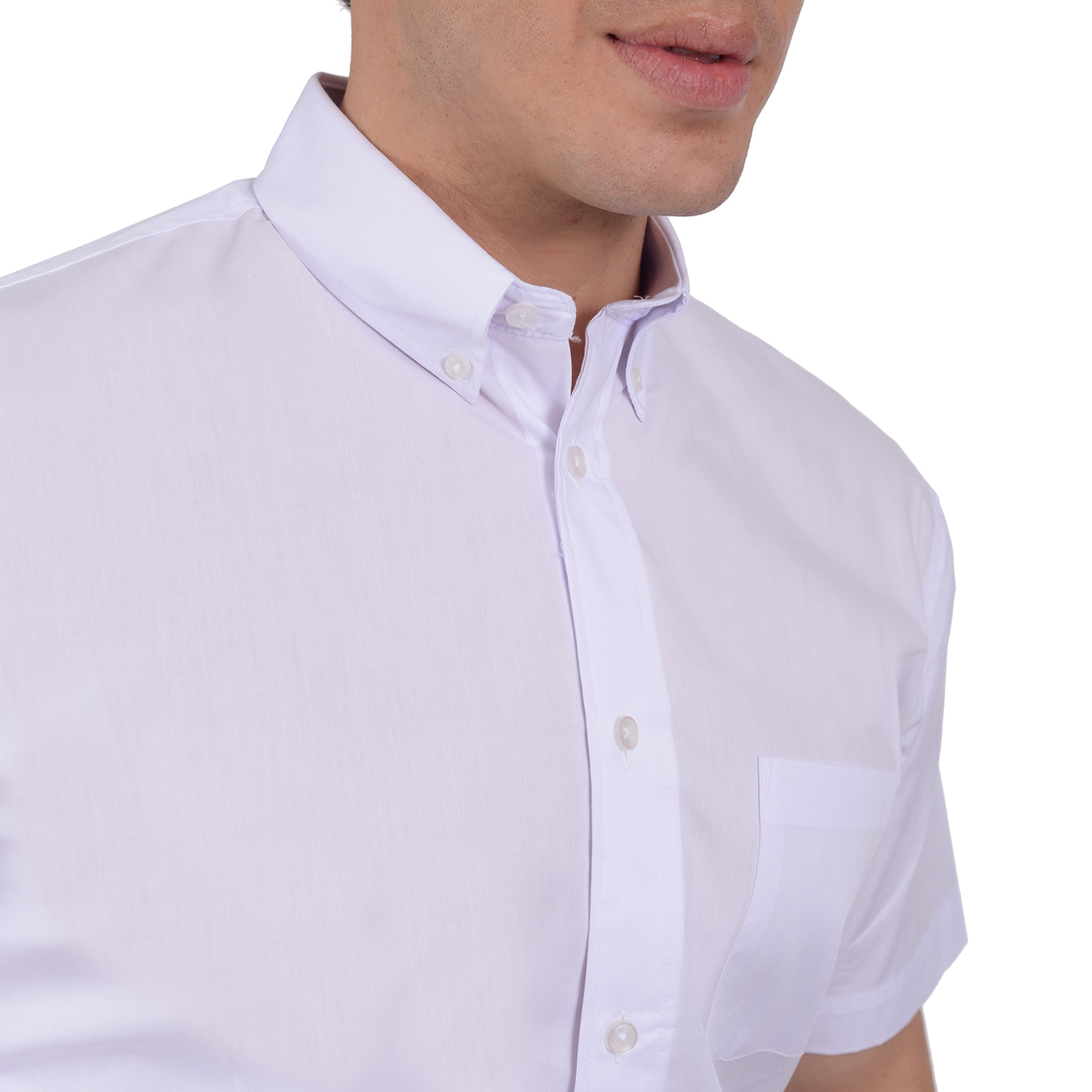 Foto 4 | Camisa Casual Manga Corta Lisa Classic Fit