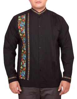 Foto 1 | Guayabera Teya Artesanal Manga Larga Para Hombre