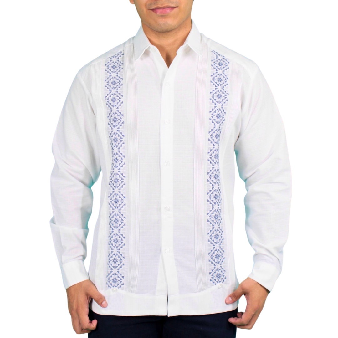 Foto 1 | Guayabera Teya Artesanal Manga Larga Para Hombre