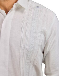 Foto 3 | Guayabera Teya Artesanal Manga Larga Para Hombre