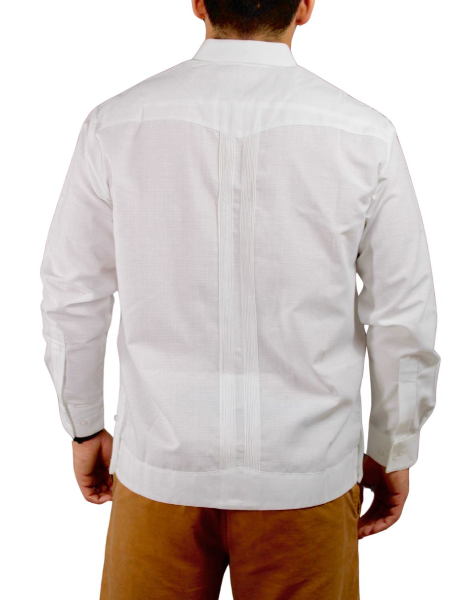 Foto 5 | Guayabera Teya Artesanal Manga Larga Para Hombre