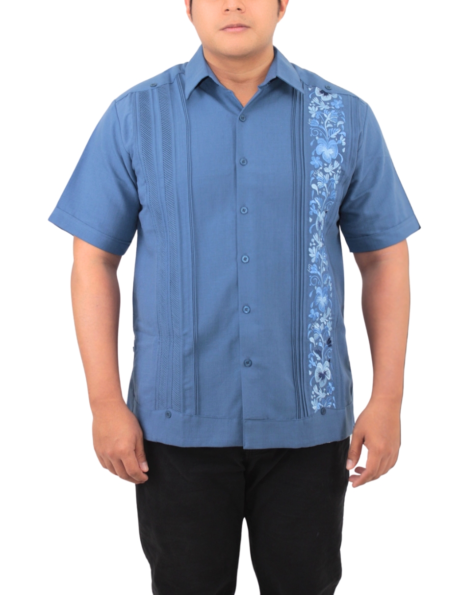 Guayabera Teya Artesanal Manga Corta Para Hombre