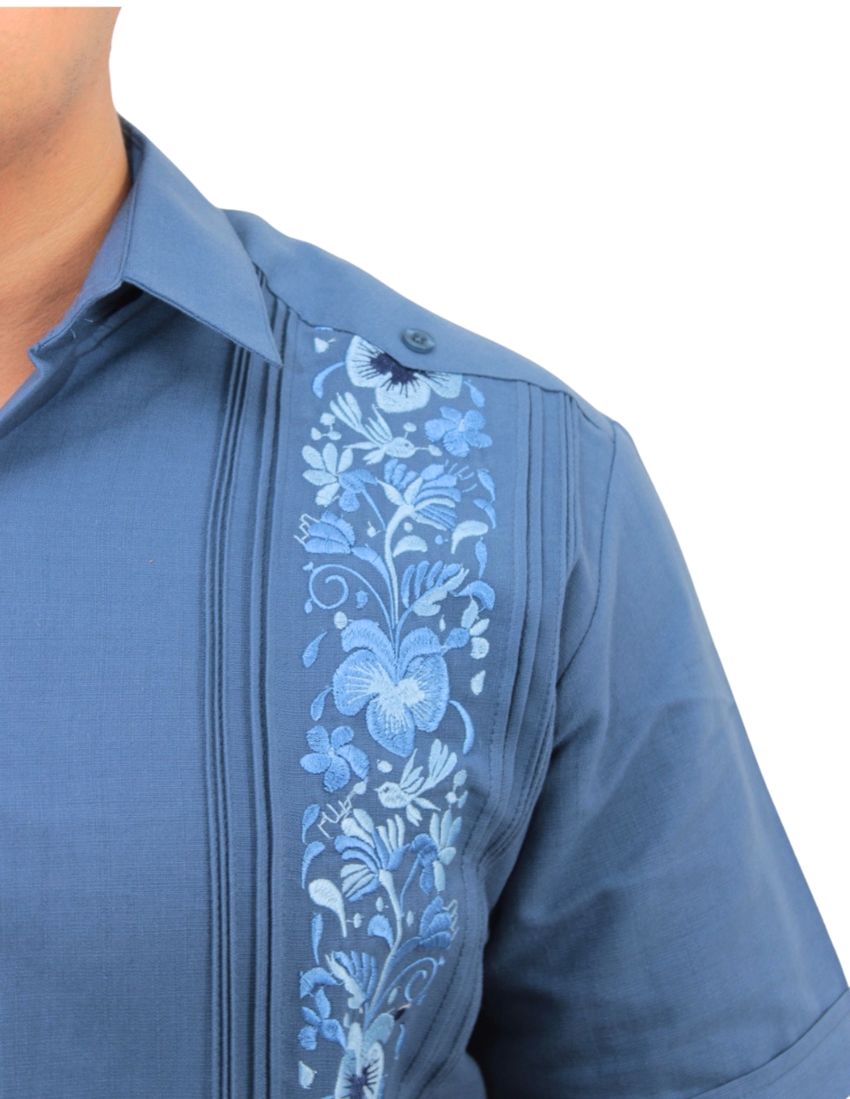 Foto 5 | Guayabera Teya Artesanal Manga Corta Para Hombre