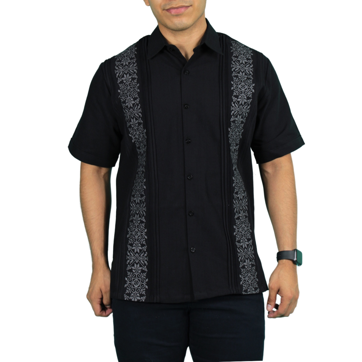 Guayabera Teya Artesanal Manga Corta Para Hombre