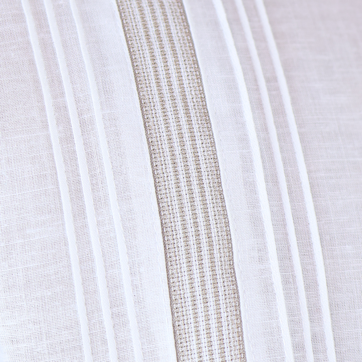 Foto 5 pulgar | Camisa Tipo Guayabera Look Lino Manga Larga Marca Rams Cottons Modelo Tahic Color Blanco Alforzado A Cada Costado
