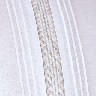 Foto 4 | Camisa Tipo Guayabera Look Lino Manga Larga Marca Rams Cottons Modelo Tahic Color Blanco Alforzado A Cada Costado
