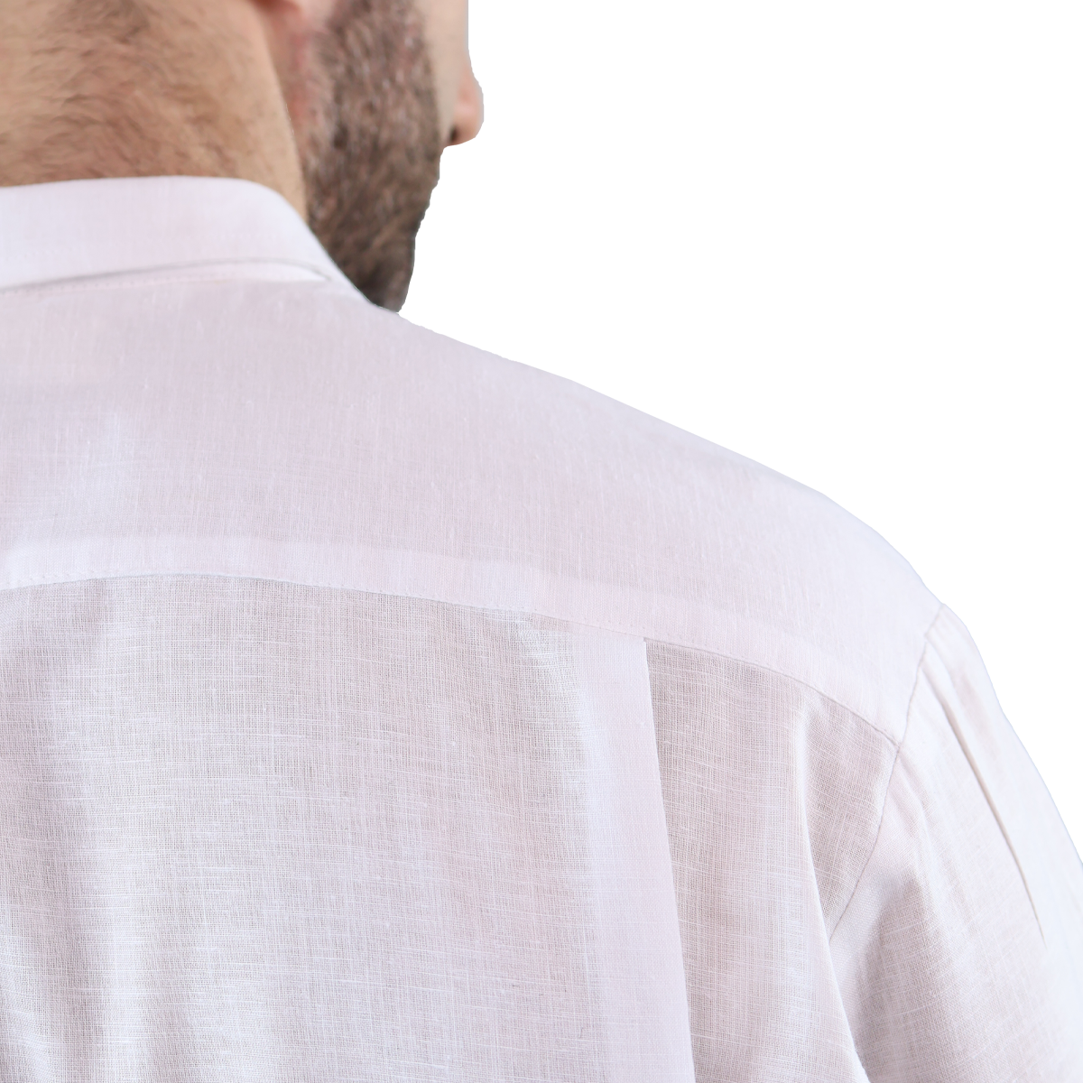 Foto 9 pulgar | Camisa Tipo Guayabera Look Lino Manga Larga Marca Rams Cottons Modelo Tahic Color Blanco Alforzado A Cada Costado