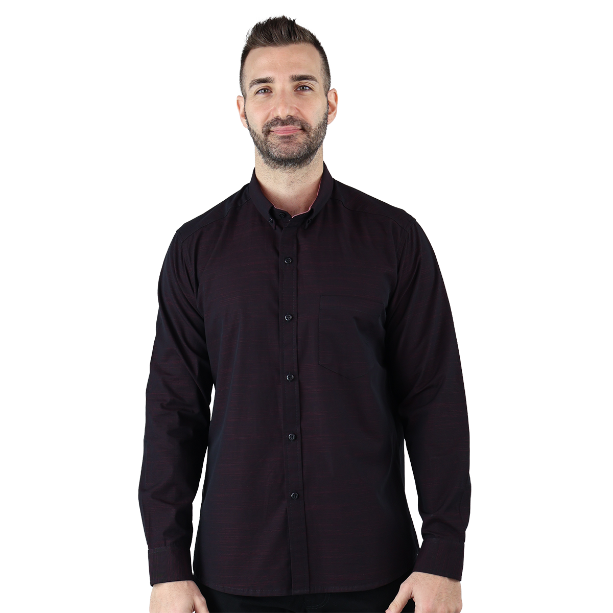 Foto 2 pulgar | Camisa Rams Cottons Manga Larga para Hombre