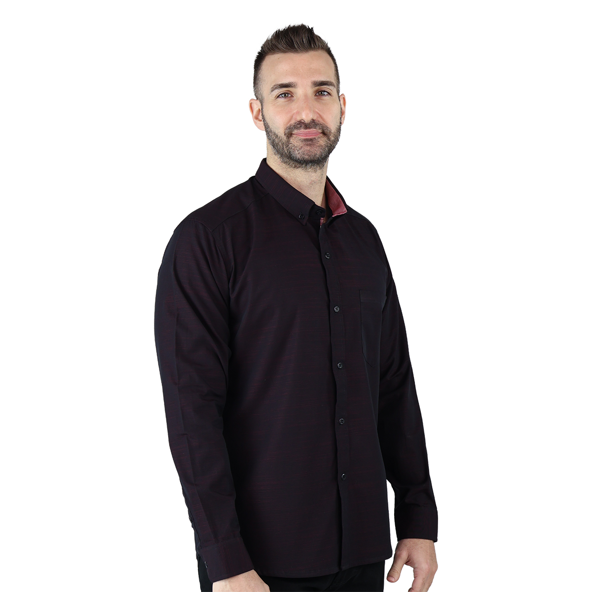 Foto 2 | Camisa Rams Cottons Manga Larga para Hombre