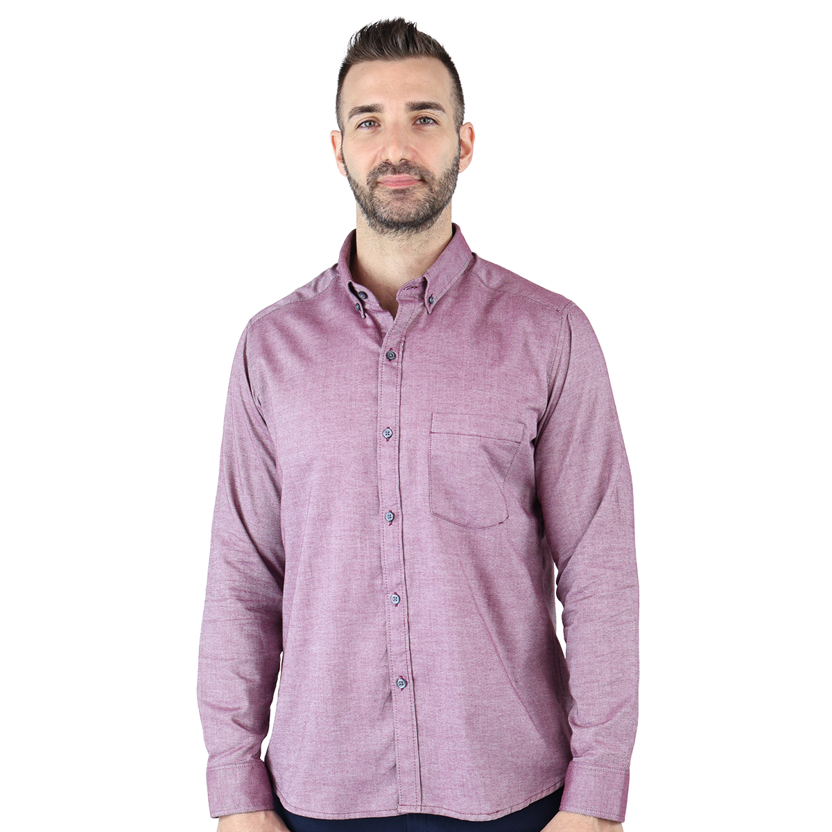 Foto 1 | Camisa Rams Cottons Manga Larga para Hombre