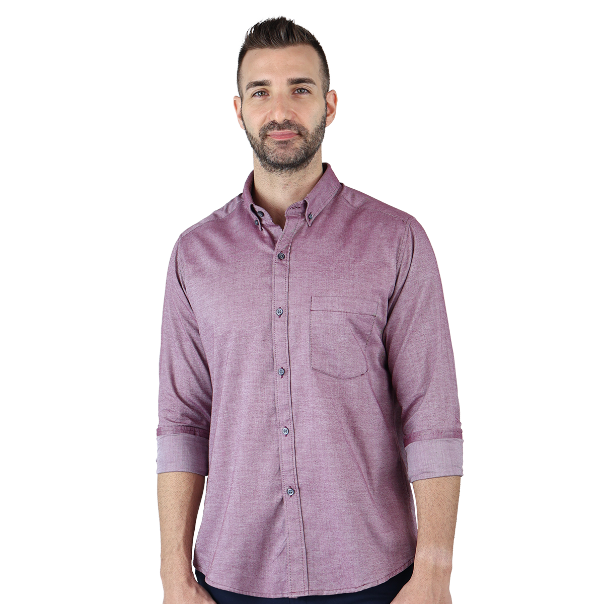 Foto 6 | Camisa Rams Cottons Manga Larga para Hombre