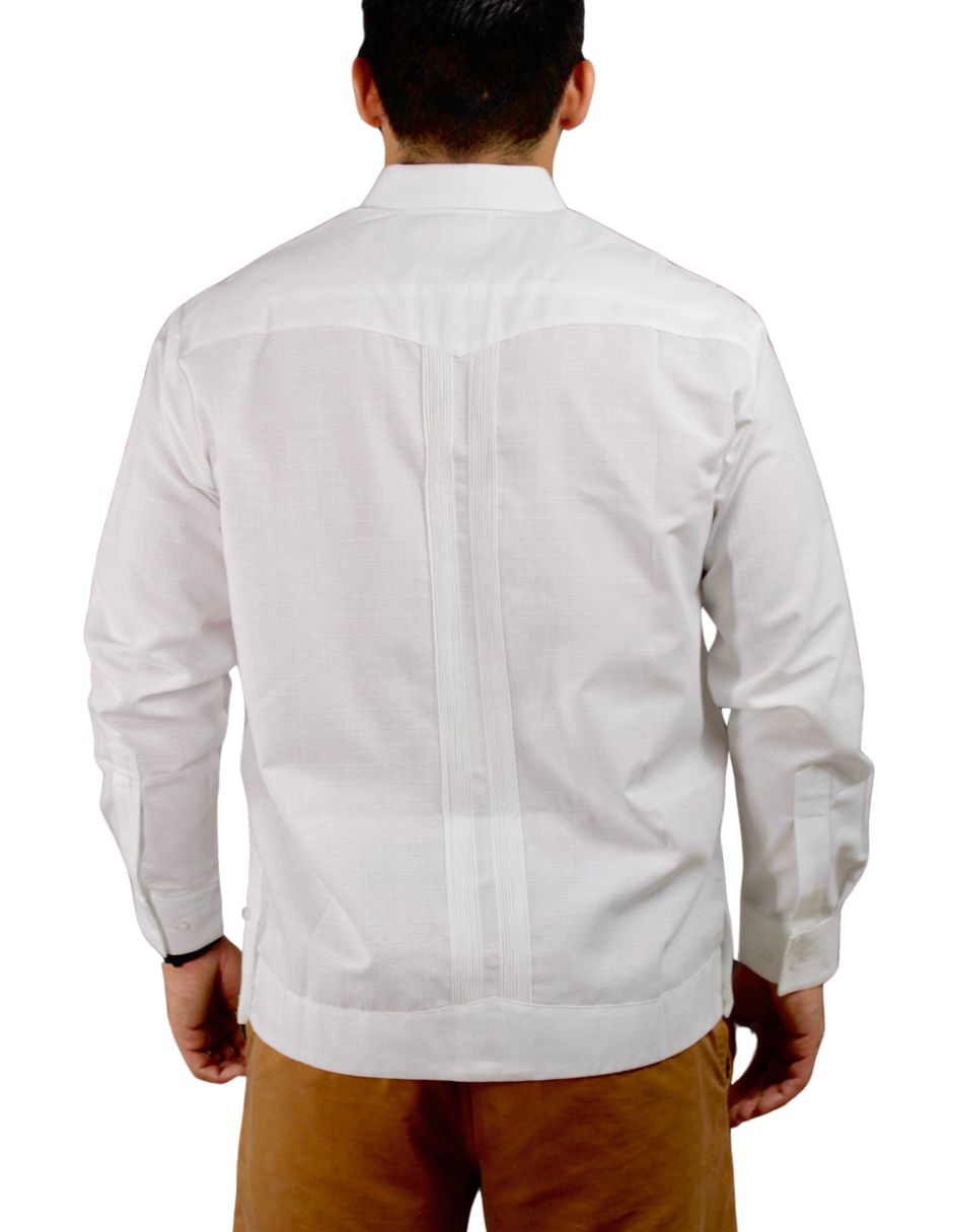 Foto 5 | Guayabera Teya Artesanal Manga Larga Para Hombre