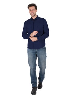 Foto 3 | Generra | Camisa Manga Larga Para Hombre, Estilo Casual, Con Bolsillos Frontales