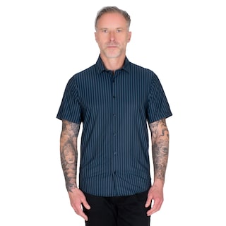 Foto 1 | Generra | Camisa De Rayas Manga Corta Para Hombre