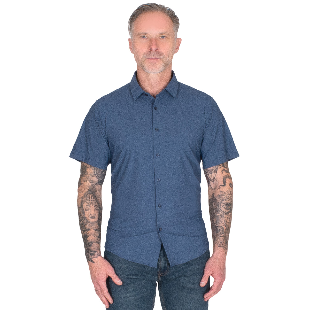 Foto 2 pulgar | Generra | Camisa Casual De Manga Corta Para Hombre