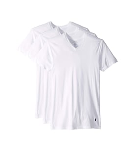Foto 1 | Camiseta Polo Ralph Lauren Slim Fit Con Cuello En V Que Absorbe La Humedad, Paquete De 3 - Venta Internacional.