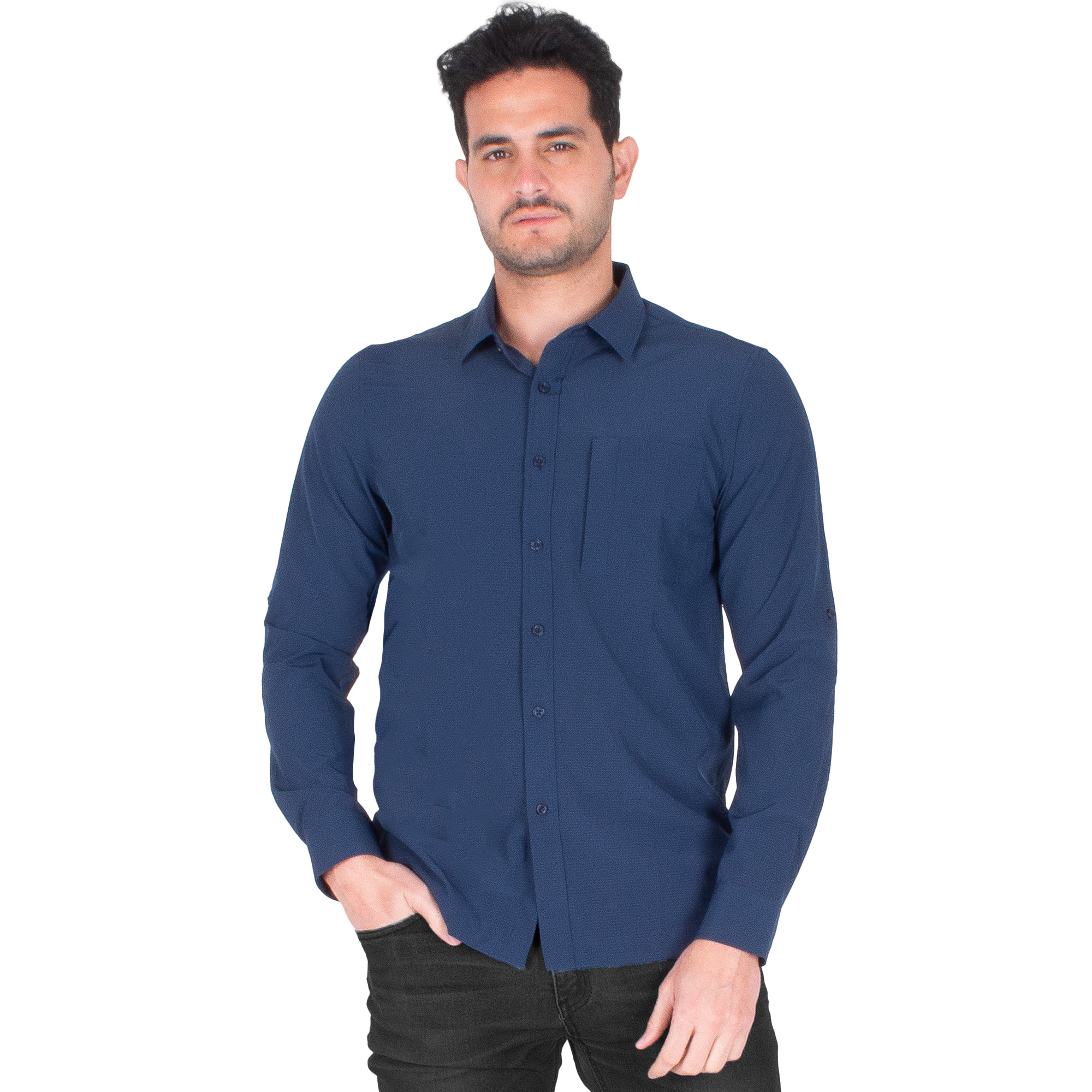 Foto 2 pulgar | Generra | Camisa Casual Manga Larga Para Hombre