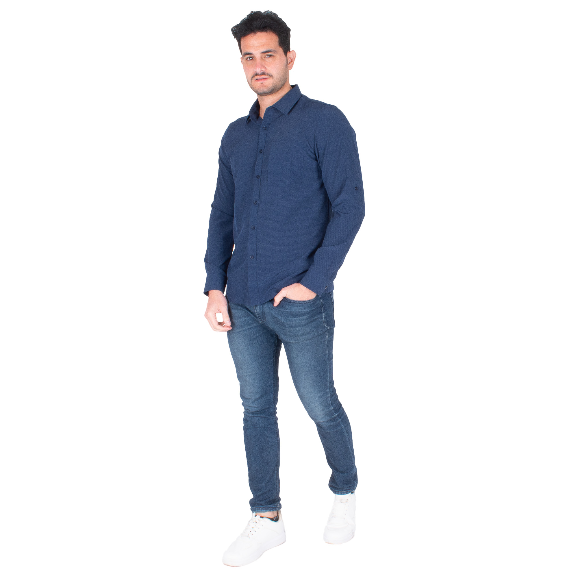 Foto 4 pulgar | Generra | Camisa Casual Manga Larga Para Hombre