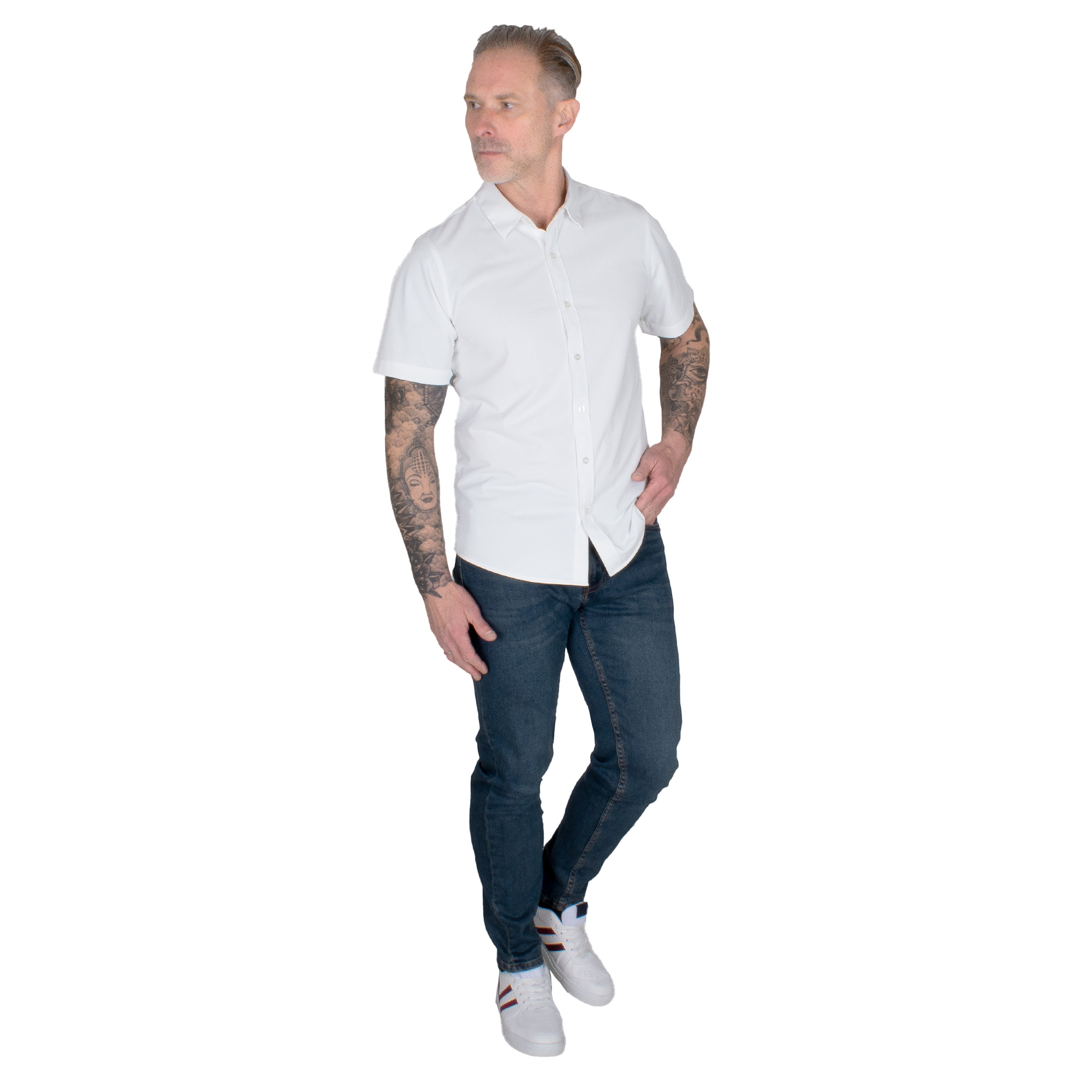 Foto 3 | Generra | Camisa Regular Manga Corta Para Hombre
