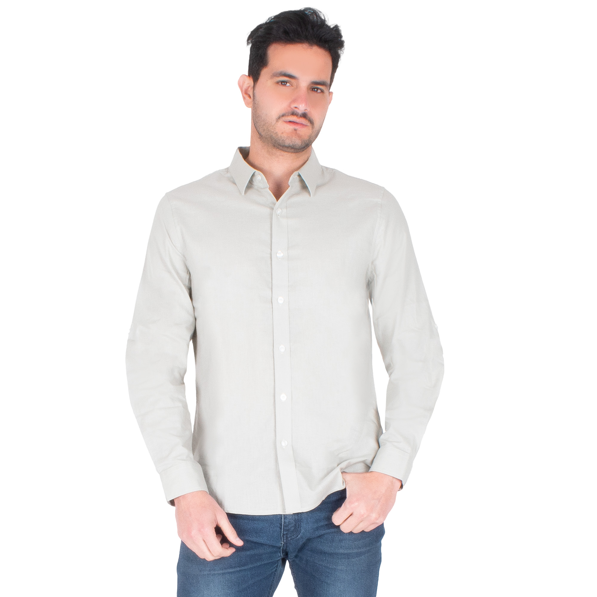 Foto 2 pulgar | Generra | Camisa De Vestir Manga Larga, Para Hombre