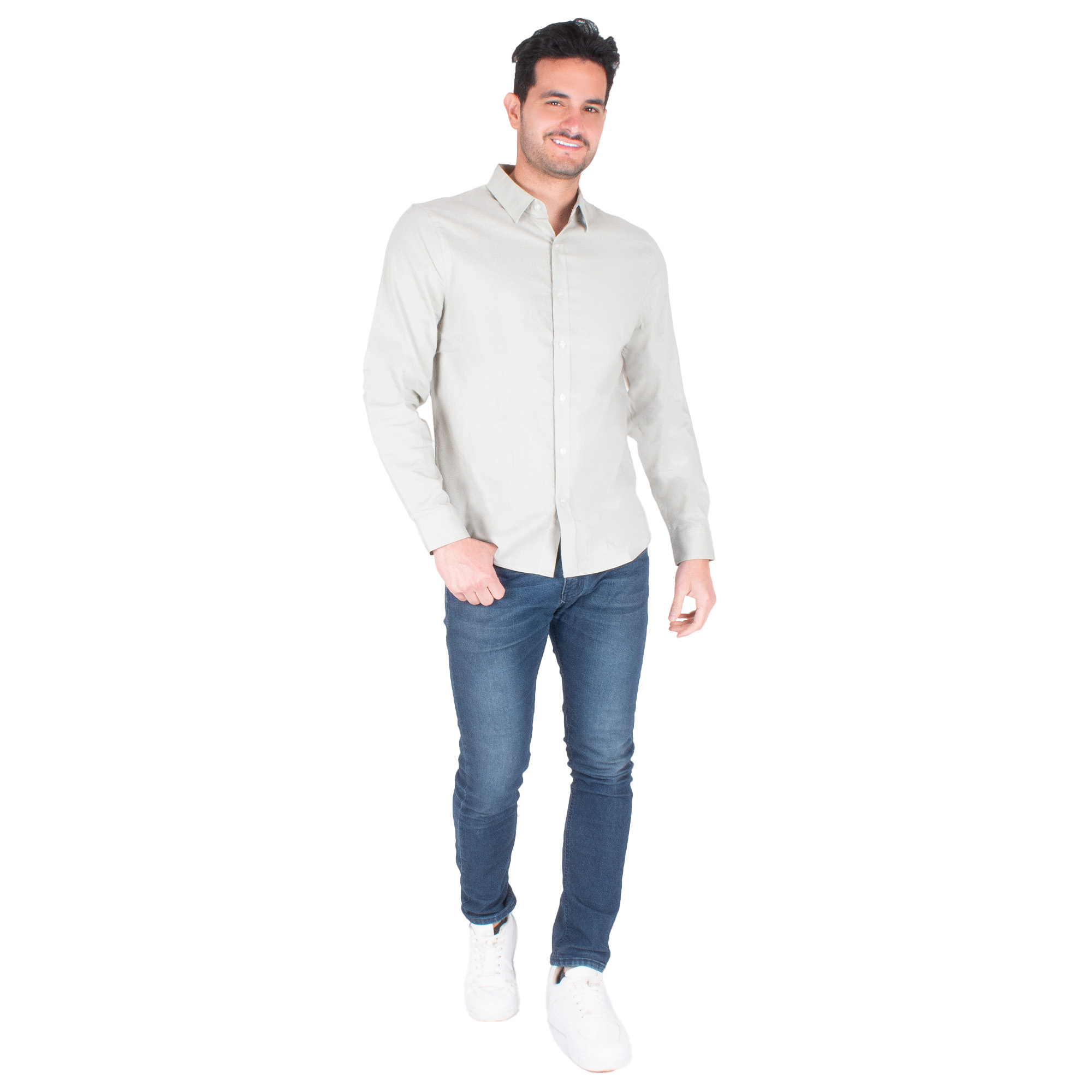 Foto 4 pulgar | Generra | Camisa De Vestir Manga Larga, Para Hombre