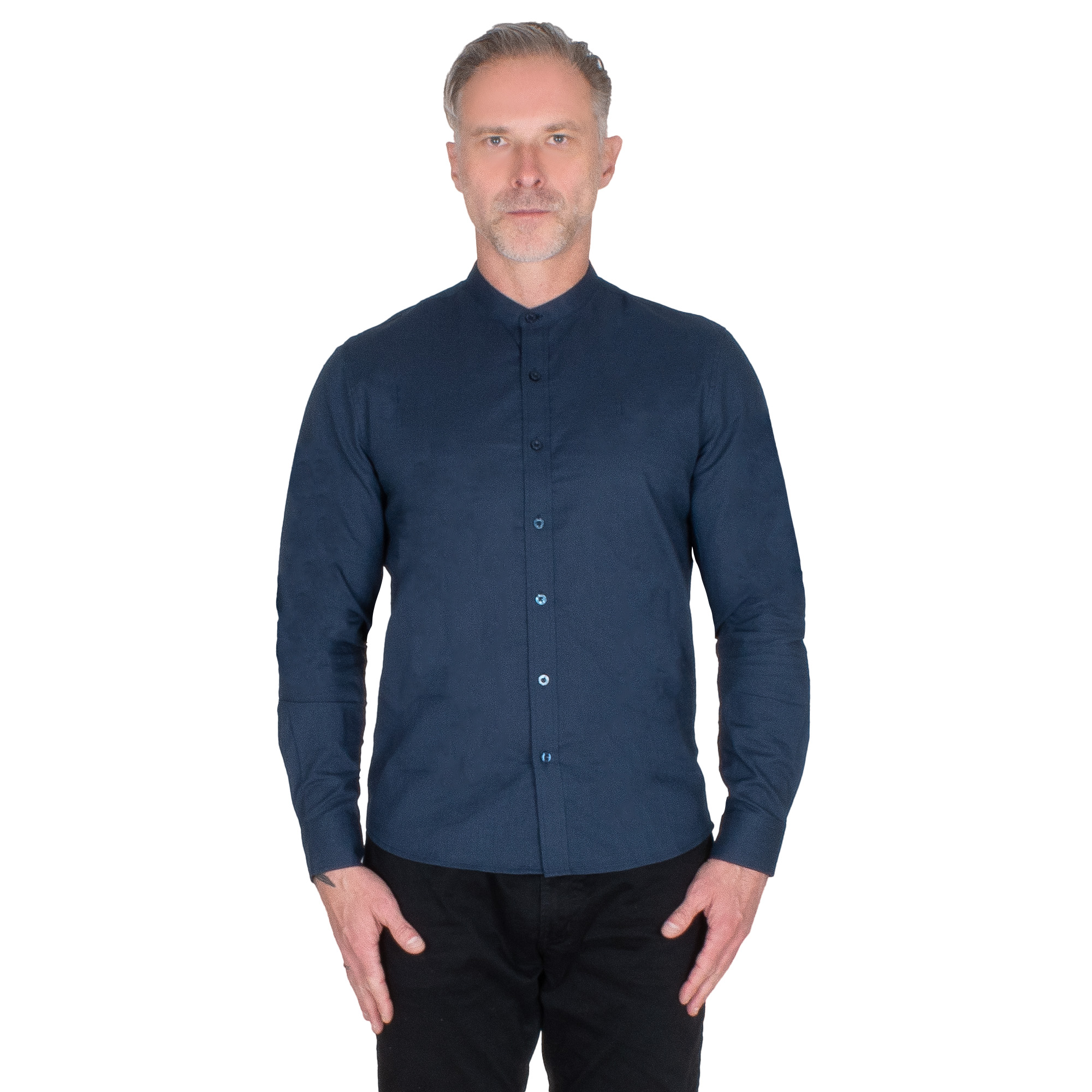 Foto 1 | Generra | Camisa Manga Larga, Cuello Mao Para Hombre
