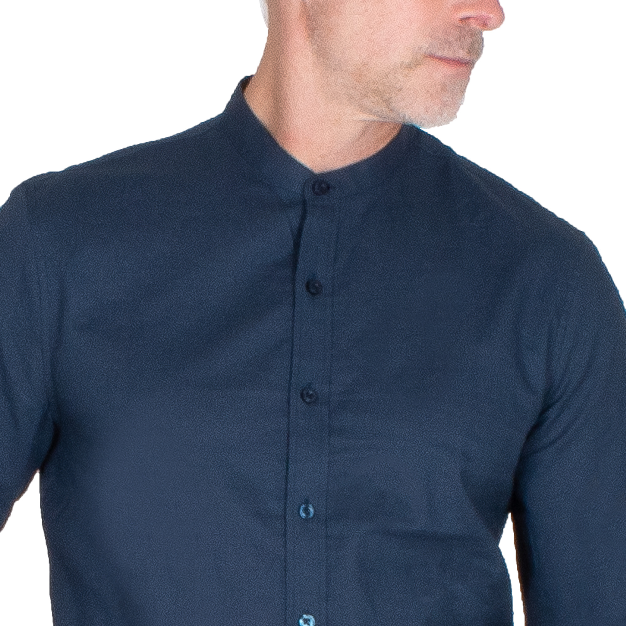 Foto 4 | Generra | Camisa Manga Larga, Cuello Mao Para Hombre