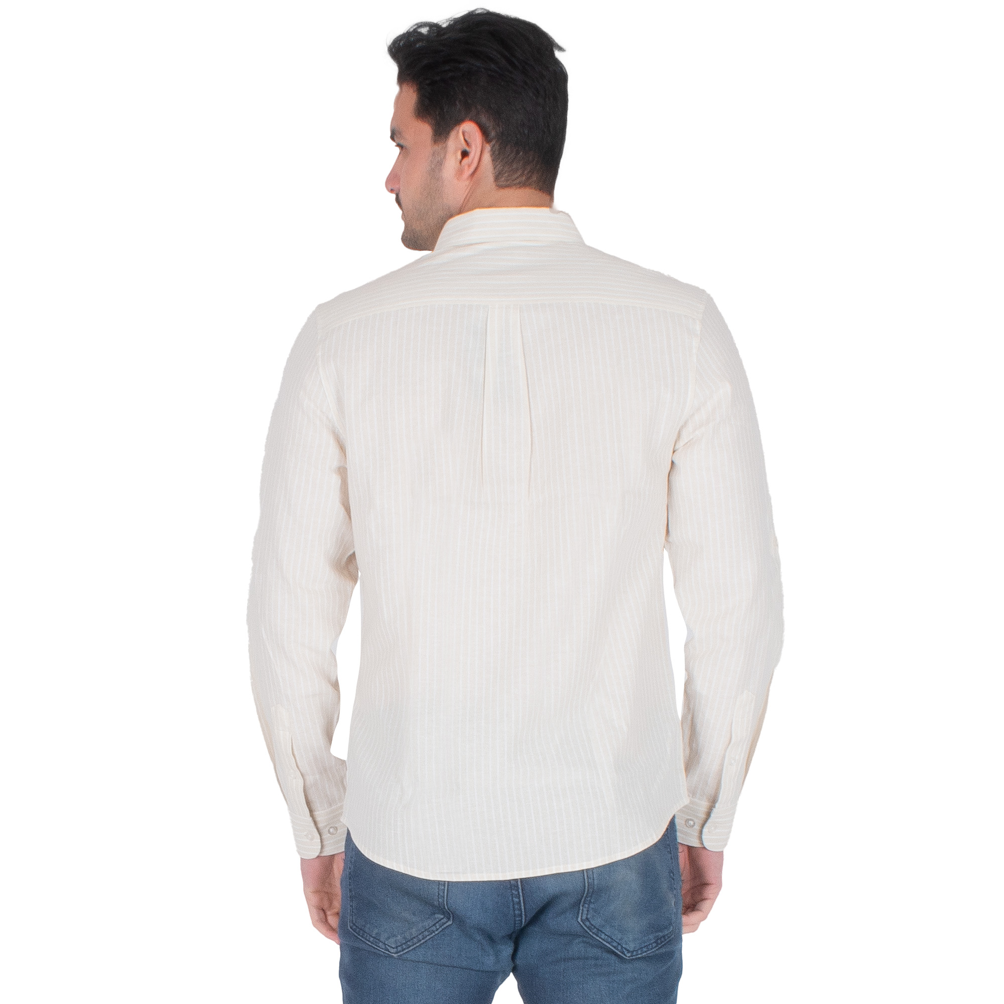 Foto 3 pulgar | Generra | Camisa Clásica A Rayas, Manga Larga Para Hombre