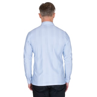 Foto 2 | Generra | Camisa Rayas Finas De Manga Larga Para Hombre
