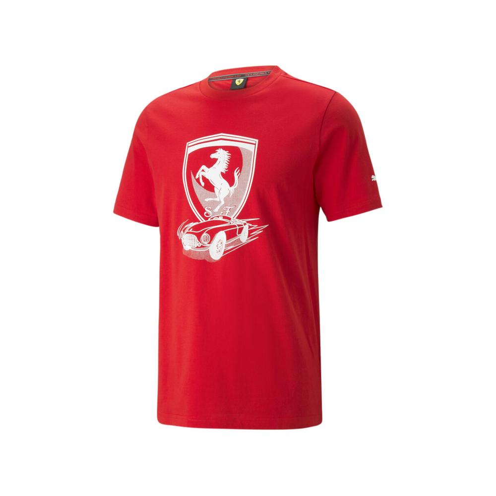 Foto 2 pulgar | Playera Puma Ferrari Race Big Shield Para Hombre Rojo