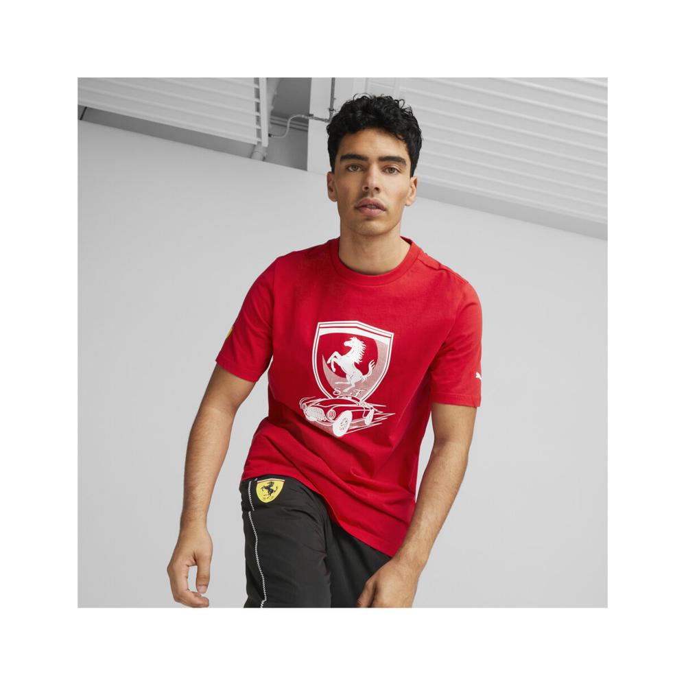 Foto 8 pulgar | Playera Puma Ferrari Race Big Shield Para Hombre Rojo