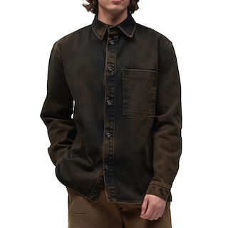Foto 1 | Sobrecamisa De Mezclilla Mchk. Bolsillos Al Frente, Caballero, Color Roca. Modelo 8074