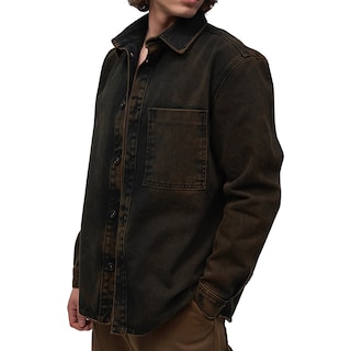 Foto 2 | Sobrecamisa De Mezclilla Mchk. Bolsillos Al Frente, Caballero, Color Roca. Modelo 8074