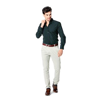 Foto 1 | Felker Camisa Para Hombre Verde Marino, Slim Fit