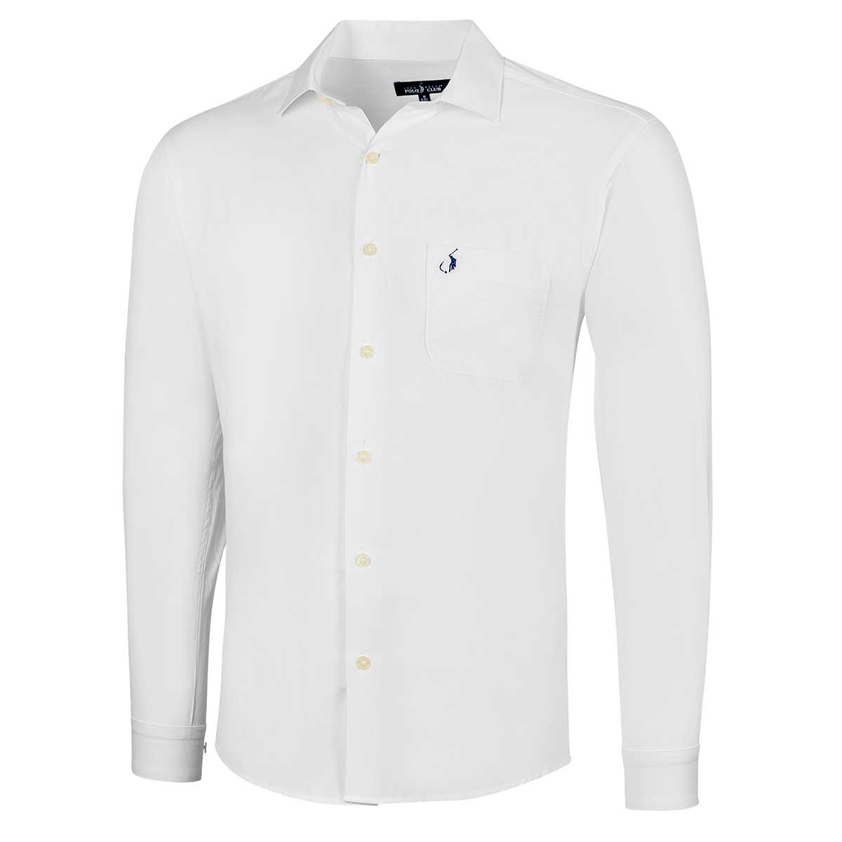 Foto 2 pulgar | Long Beach Polo Club Camisa Para Hombre Blanco